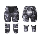 MARKERWAY Unisex Tri-Flex Protective Shorts & Knee Pads Set
